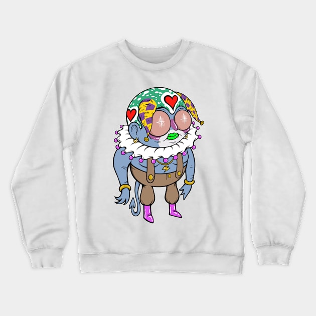 Jester Imp Crewneck Sweatshirt by flynnryanart